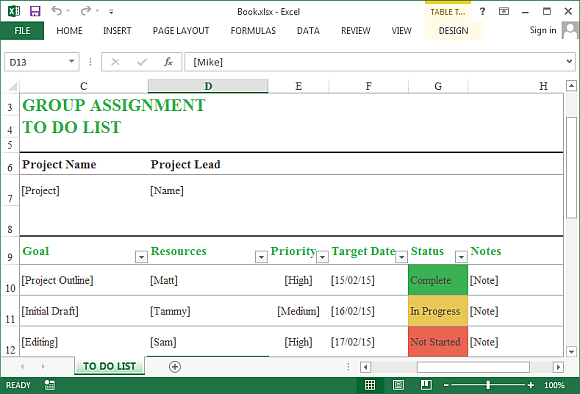 group to do lists