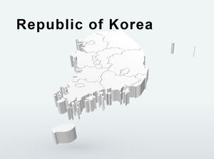 3D 大韓民國 PowerPoint 模板