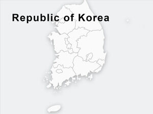 Flat-Republic-of-Korea-Modelos de PowerPoint
