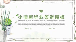 Modèle de défense de remise des diplômes de Xiaoqingxin