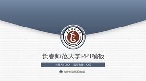Plantilla PPT de la Universidad Normal de Changchun
