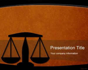 Template PowerPoint hukum