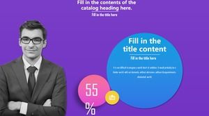 Colorful fashion business style work report PPT template Colorful fashion business style work report PPT template