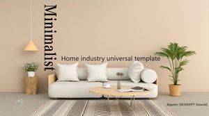 Plantilla PPT de promoción de marca de industria de muebles minimalista