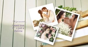 High-end wedding electronic photo album PPT template