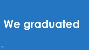 Graduation flash special effects PPT template