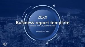 Minimal Business Report Template PPT Template