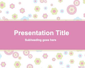 Rose Flower Vector Template untuk PowerPoint