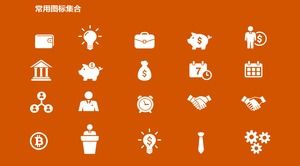 Color 94 financial finance related PPT small icons