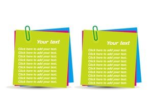 Grass green loose leaf note paper PPT text box