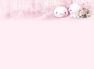 Gambar latar belakang PPT pink super cute