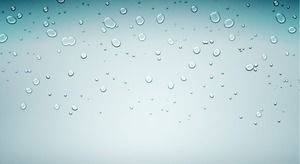 青い水滴雨霧PPT背景画像
