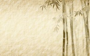 Зеленый и элегантный бамбуковый бамбуковый лес PPT фоновый рисунок