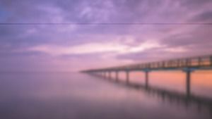 Púrpura efecto de desenfoque puente paisaje PPT fondo