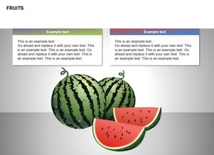Gráfico PPT de frutas