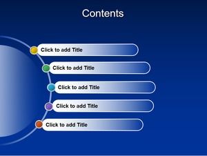 Circular track style title box PPT chart