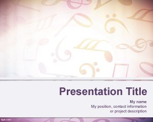 Sheet Music Background for PowerPoint