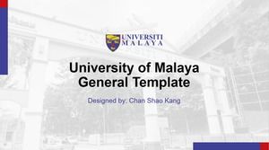 Modello ppt di tesi di laurea generale dell'Università di Malaya