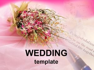 Zwei Sätze minimalistischer ppt-Vorlagen des Hochzeitsthemas
