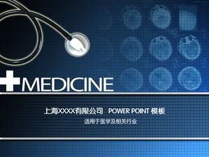 Stetoskop medyczny film tło odpowiednie dla szablonu medycznego i pokrewnych branż ppt