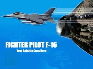 Fighter military theme ppt template