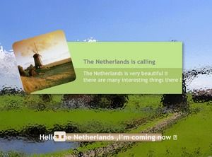 Dutch national tourism culture presentation in English ppt template