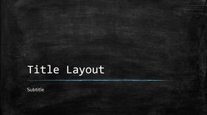Blackboard background ppt template suitable for graduates to record beautiful memories of university life