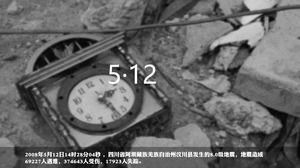 ฉลองครบรอบเจ็ดปีของแม่แบบ ppt แผ่นดินไหว 5.12 Wenchuan