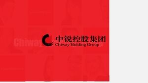 Die Unternehmensförderung der Zhongrui Group ppt dynamische Titel