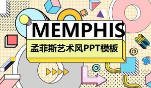 Szablon projektu PPT w stylu mody Memphis