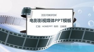 PPT-Vorlage für die Abschlussantwort des Hauptfachs Film, Film, Fernsehen und Medien