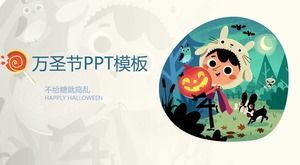 Șablon PPT de Halloween în stil ilustrativ