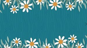 Art flower PPT background picture
