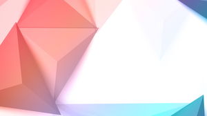 Image de fond PPT de polygone de couleur de style lumière douce