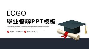 Simple postgraduate graduation reply PPT template