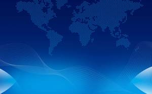 PPT Hintergrundbild der blauen Weltkarte Bitmap