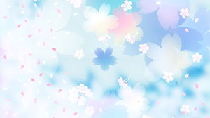 Schönes Blütenblatt PPT Hintergrundbild