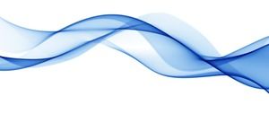 Blue abstract smoke curve PPT background picture