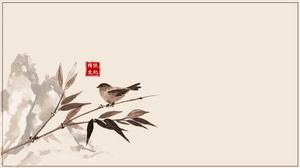 11 classical Chinese ink PPT background pictures for free download
