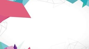 Six colorful stylish polygon PPT background pictures