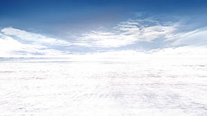 空の下の雪PPT背景画像