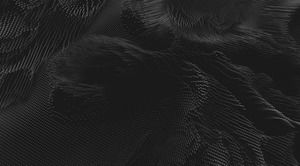 Black abstract dot matrix wave PPT background picture