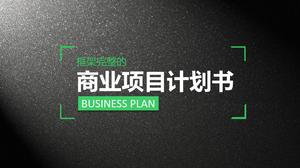 vBlack matte texture business financing plan PPT download
