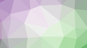 Hellviolettes und grünes polygonales PPT-Hintergrundbild
