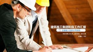 Proiectul de construcție eșantionează raportul de progres al lucrărilor de construcție șablon ppt