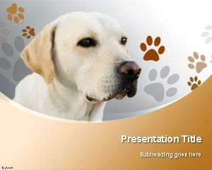 Szablon Labrador Retriever Dog PowerPoint