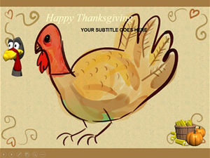 С Днем Благодарения Турция тема шаблон благодарения п.