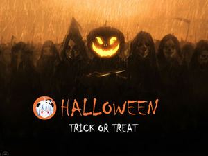 HD Big Picture verschiedene Halloween-Element Material kostenlose Halloween-Ppt-Vorlage