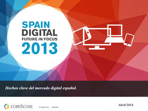 2013 modello ppt di analisi delle tendenze del mercato del prodotto digitale spagnolo