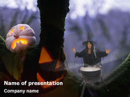 Scary halloween ppt template